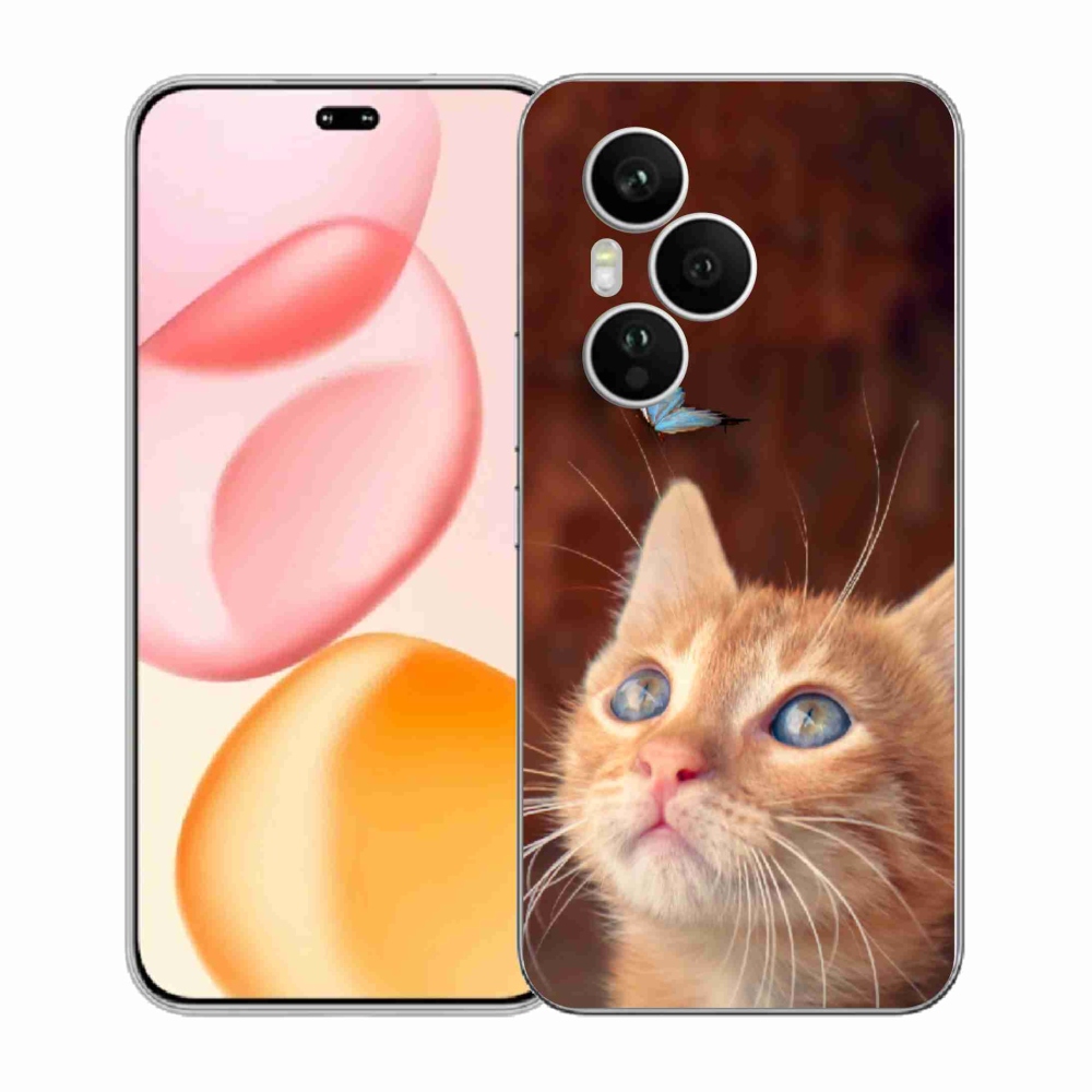 Gélový kryt mmCase na Honor 400 Pro - motýľ a mačiatko