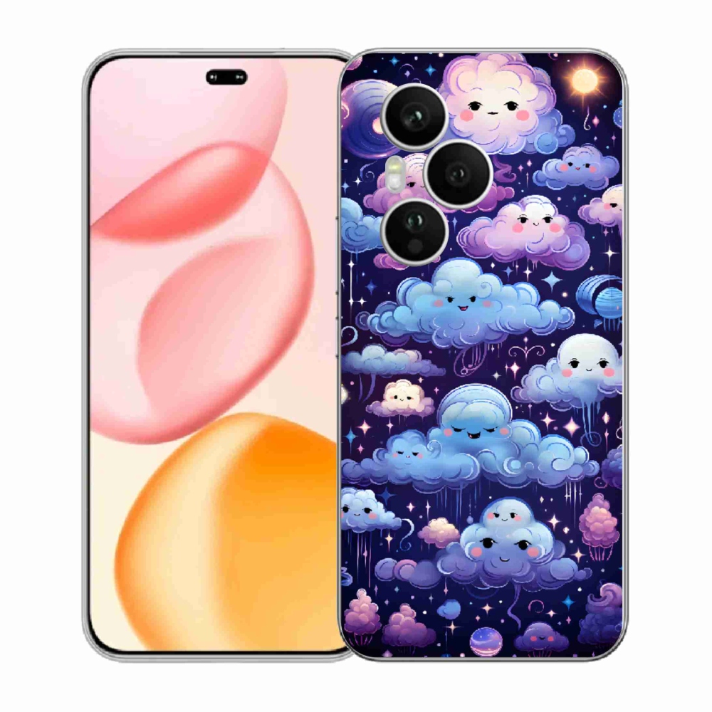 Gélový kryt mmCase na Honor 400 Pro - mráčiky