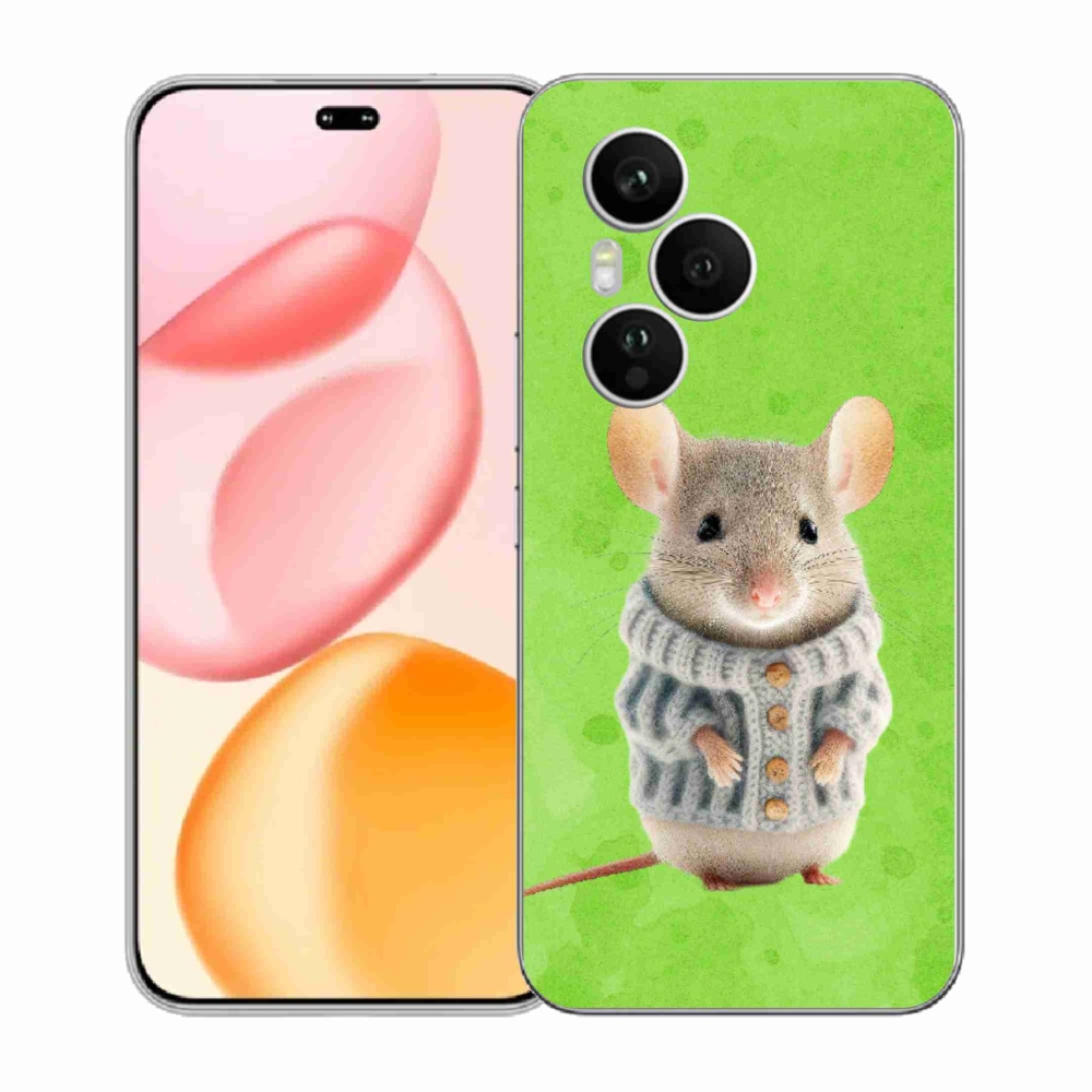 Gélový kryt mmCase na Honor 400 Pro - myška vo svetri