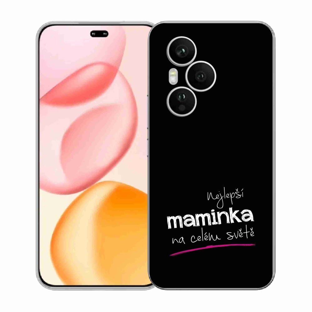 Gélový kryt mmCase na Honor 400 Pro - najlepšia mamička 4 čierne pozadie