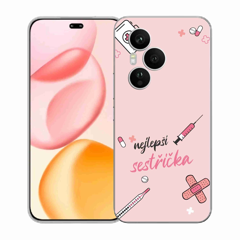 Gélový kryt mmCase na Honor 400 Pro - najlepšia sestrička ružové pozadie