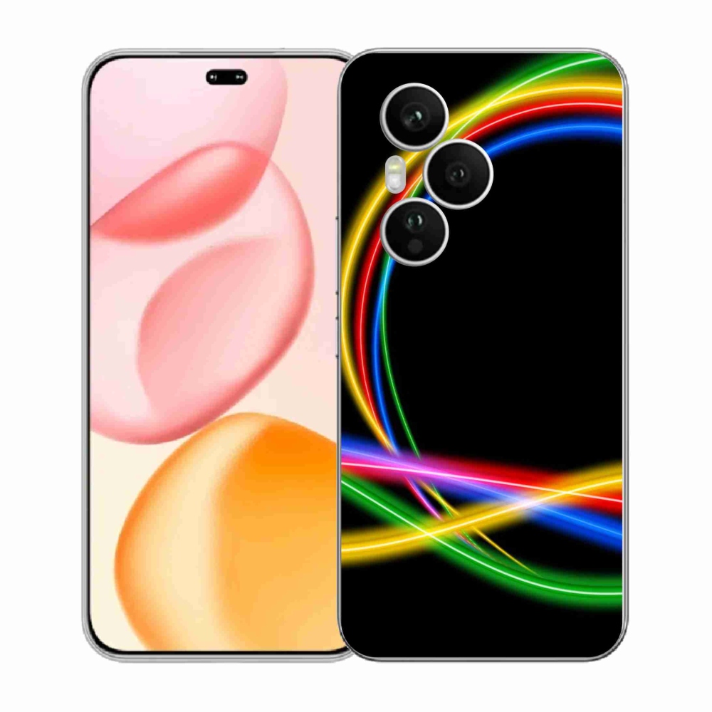 Gélový kryt mmCase na Honor 400 Pro - neónové kruhy