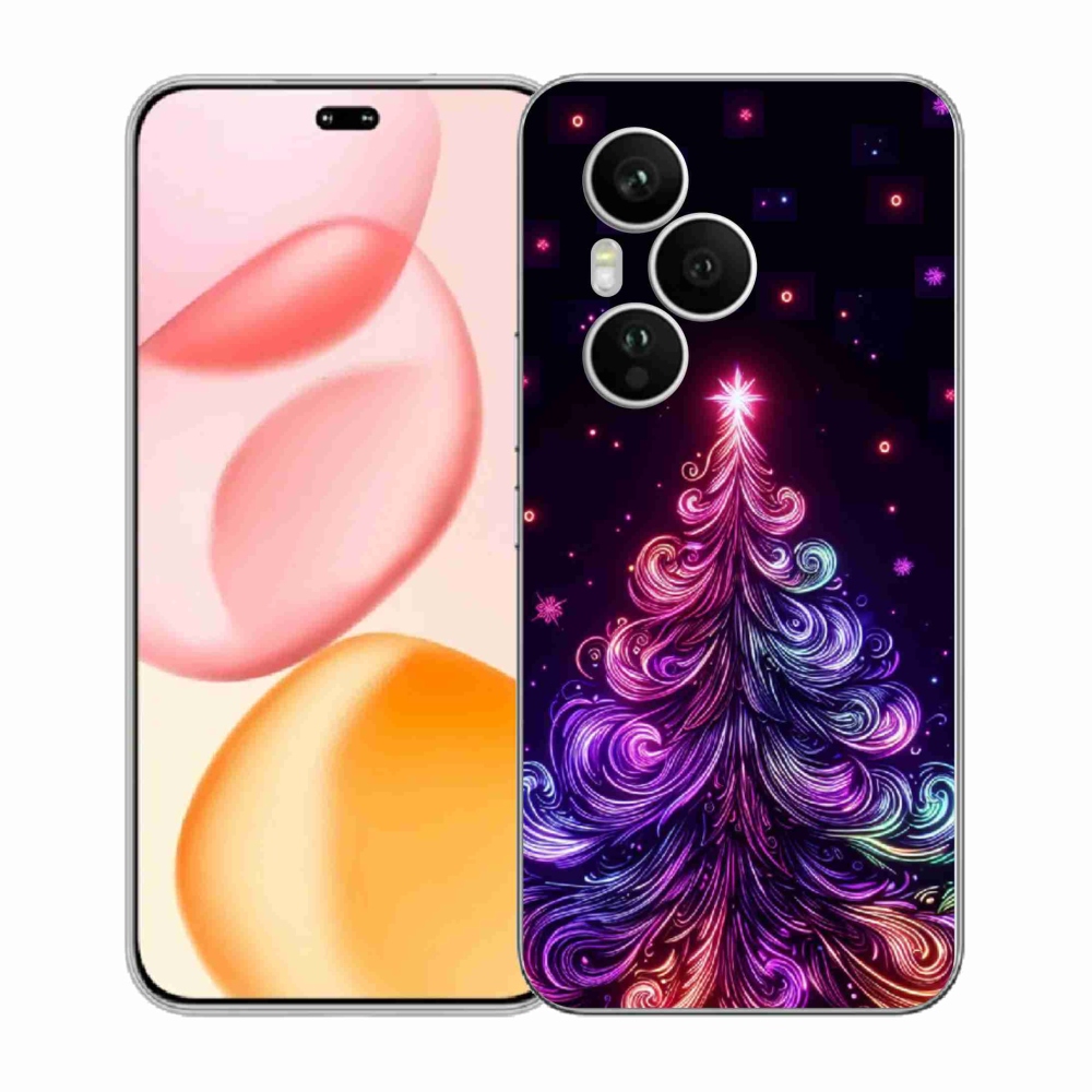Gélový kryt mmCase na Honor 400 Pro - neónový vianočný stromček 1