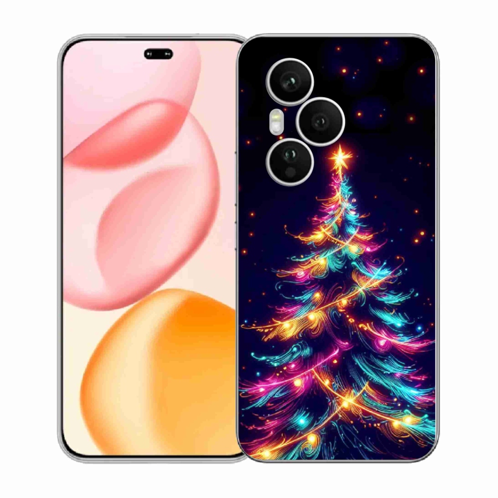 Gélový kryt mmCase na Honor 400 Pro - neónový vianočný stromček