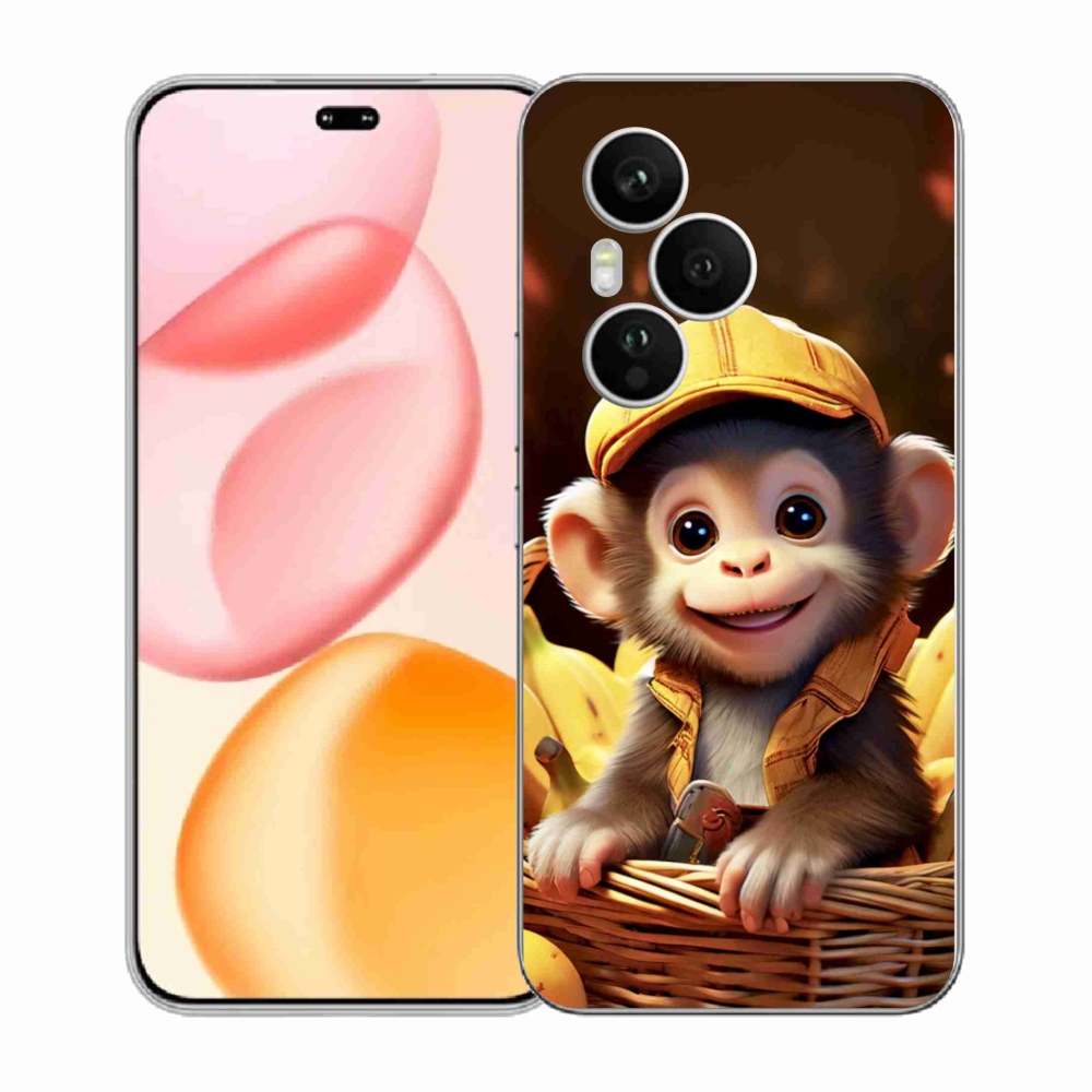 Gélový kryt mmCase na Honor 400 Pro - opice v košíku