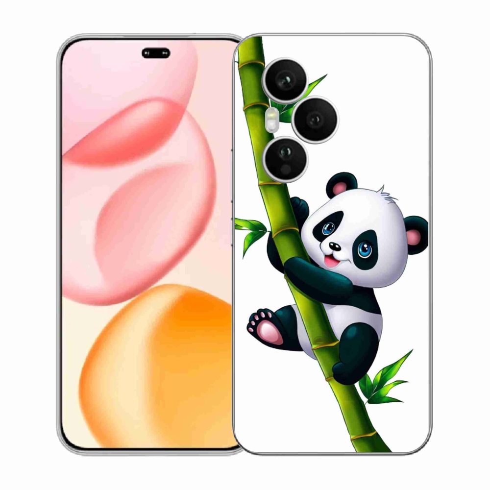 Gélový kryt mmCase na Honor 400 Pro - panda na bambuse