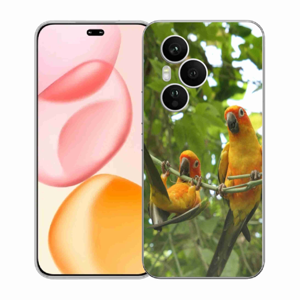 Gélový kryt mmCase na Honor 400 Pro - papagáje aratingy