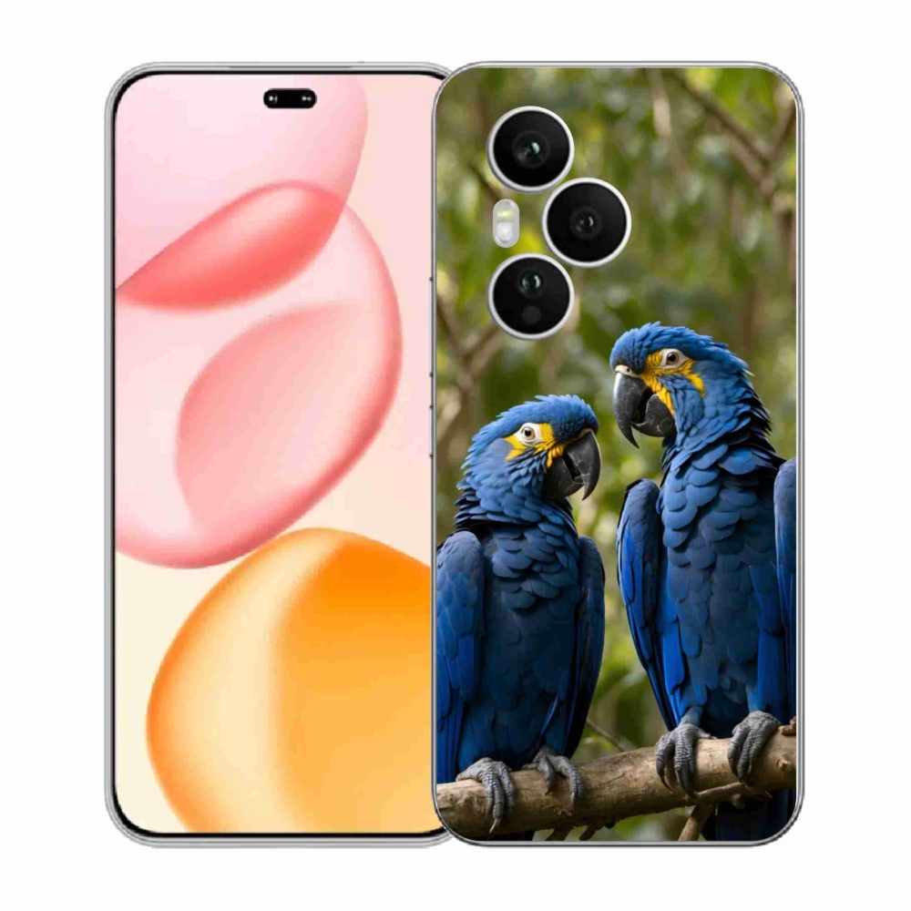 Gélový kryt mmCase na Honor 400 Pro - papagájové duo