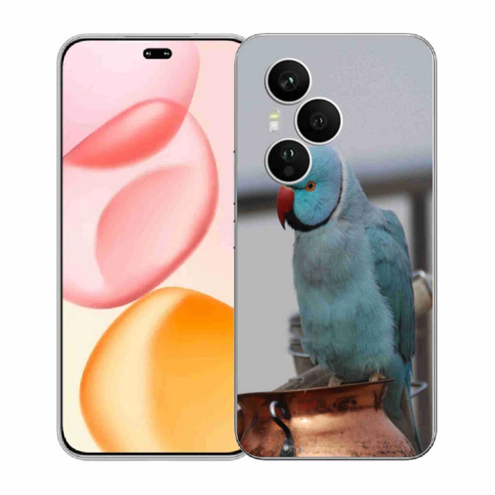 Gélový kryt mmCase na Honor 400 Pro - papagáj Alexandr modrý