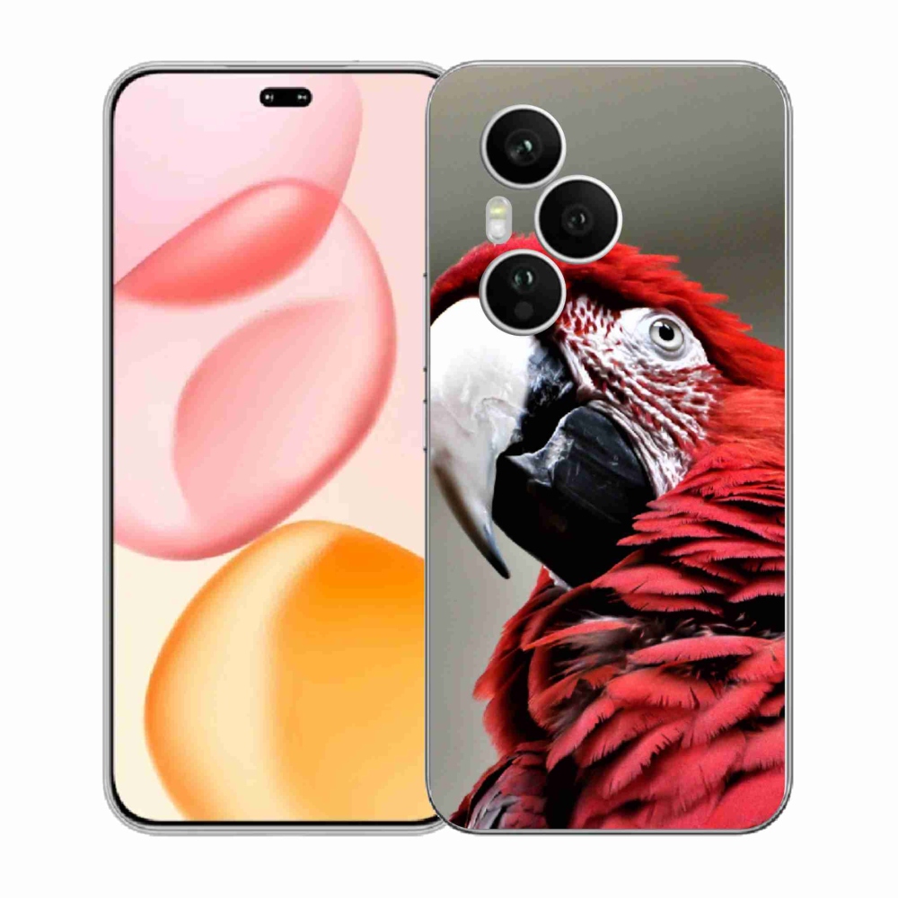 Gélový kryt mmCase na Honor 400 Pro - papagáj ara červený