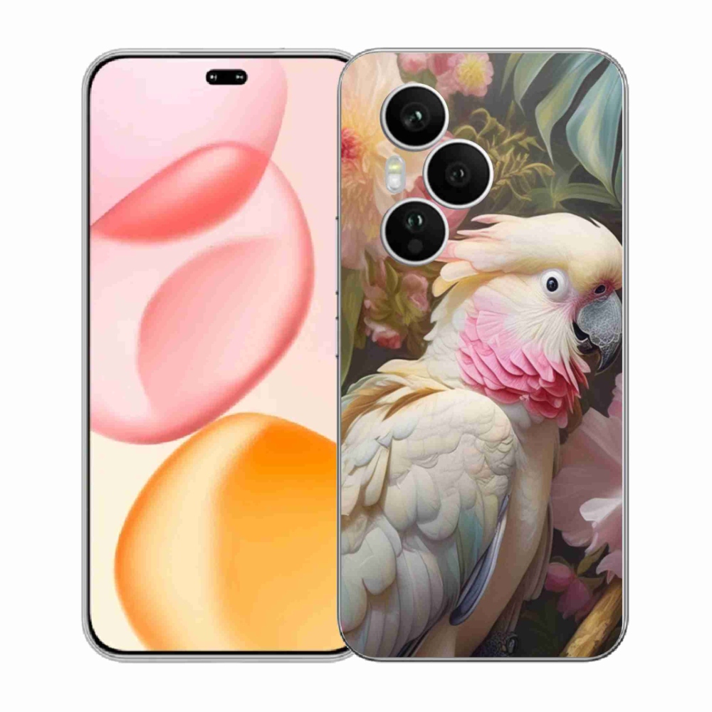 Gélový kryt mmCase na Honor 400 Pro - papagáj kakadu ružový 2