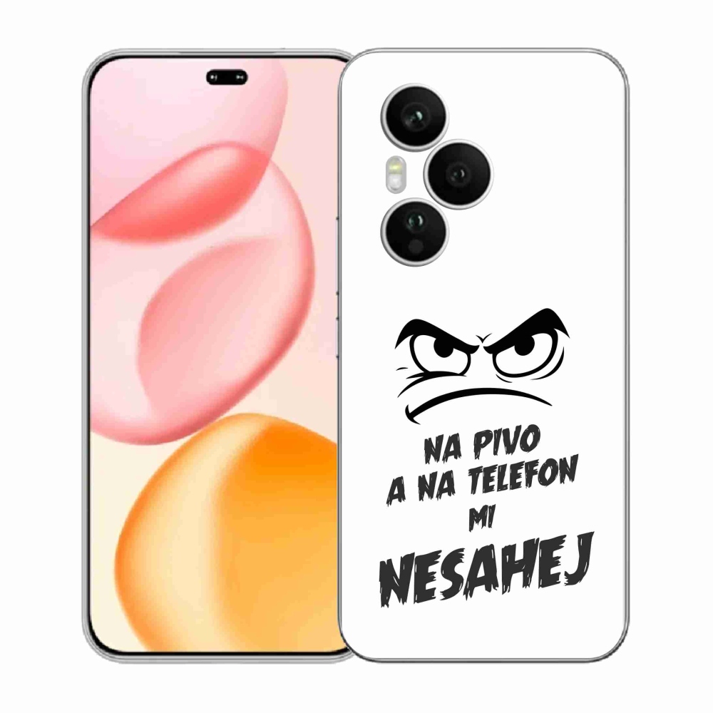 Gélový kryt mmCase na Honor 400 Pro - pivný motív 2 biele pozadie