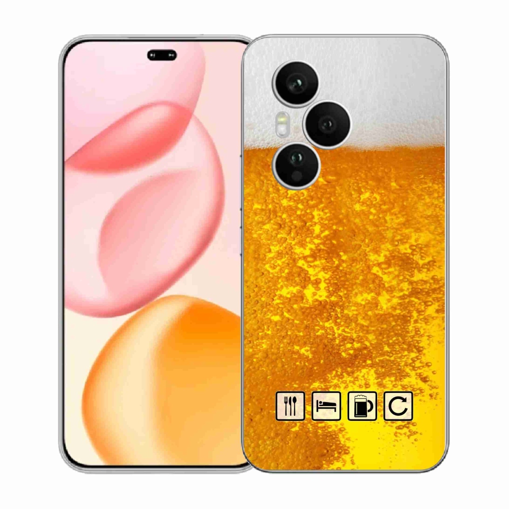 Gélový kryt mmCase na Honor 400 Pro - pivný motív 3