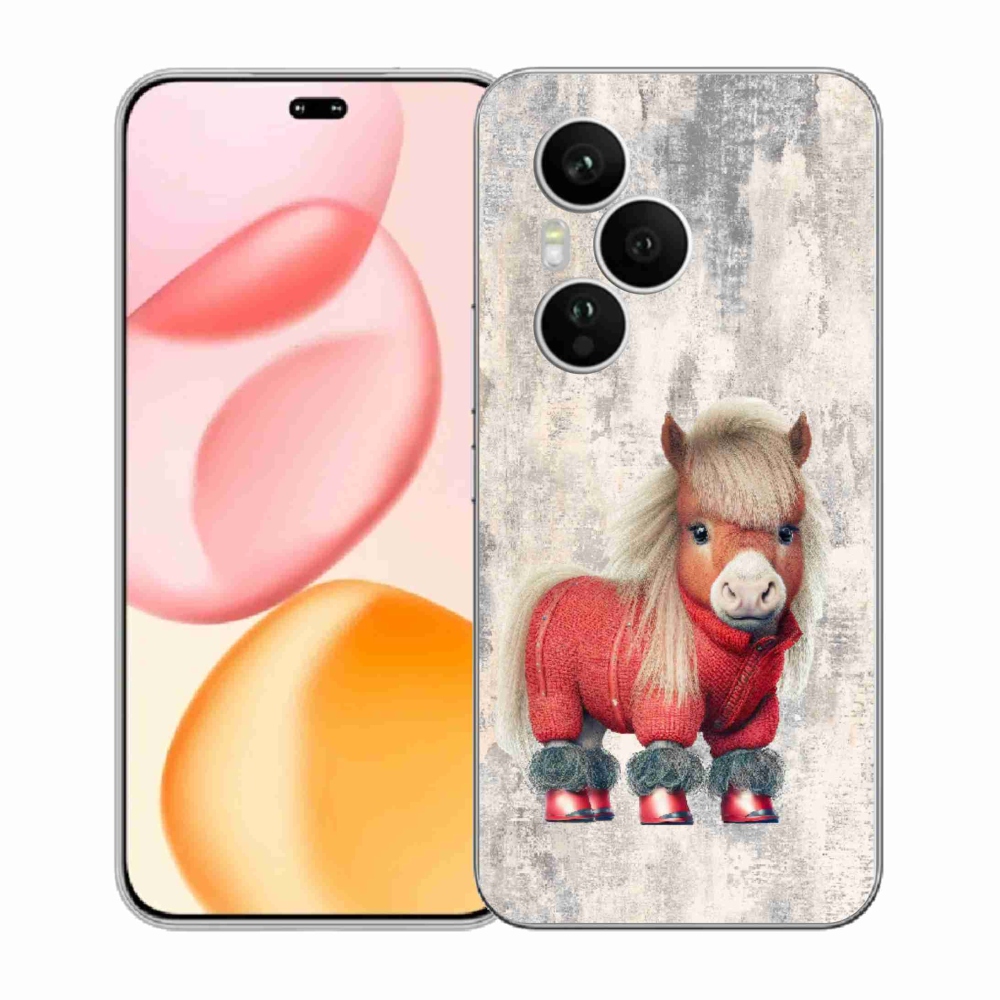 Gélový kryt mmCase na Honor 400 Pro - poník vo svetri