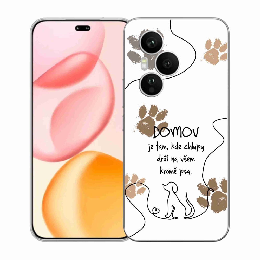 Gélový kryt mmCase na Honor 400 Pro - psí motív biele pozadie