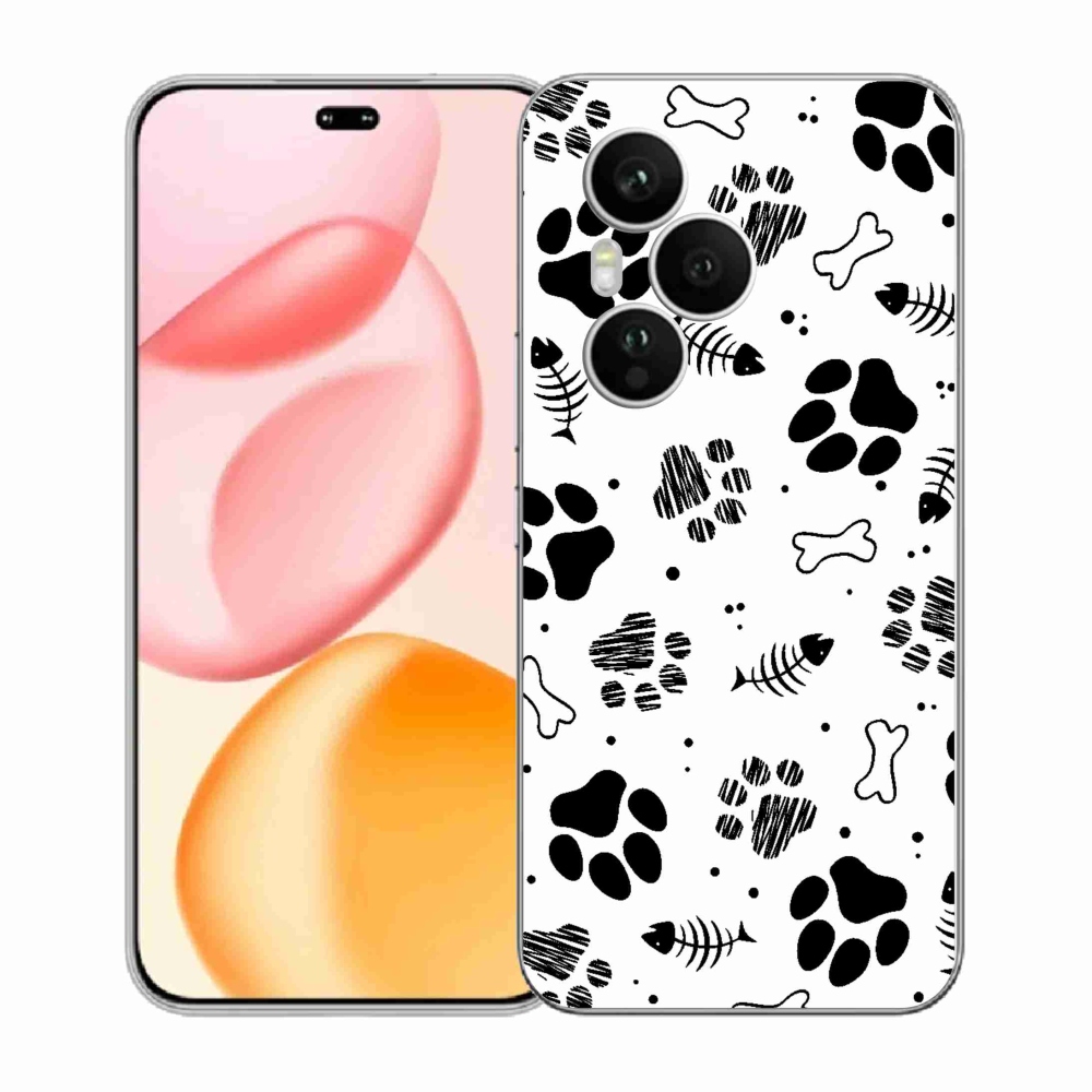 Gélový kryt mmCase na Honor 400 Pro - psie labky 1