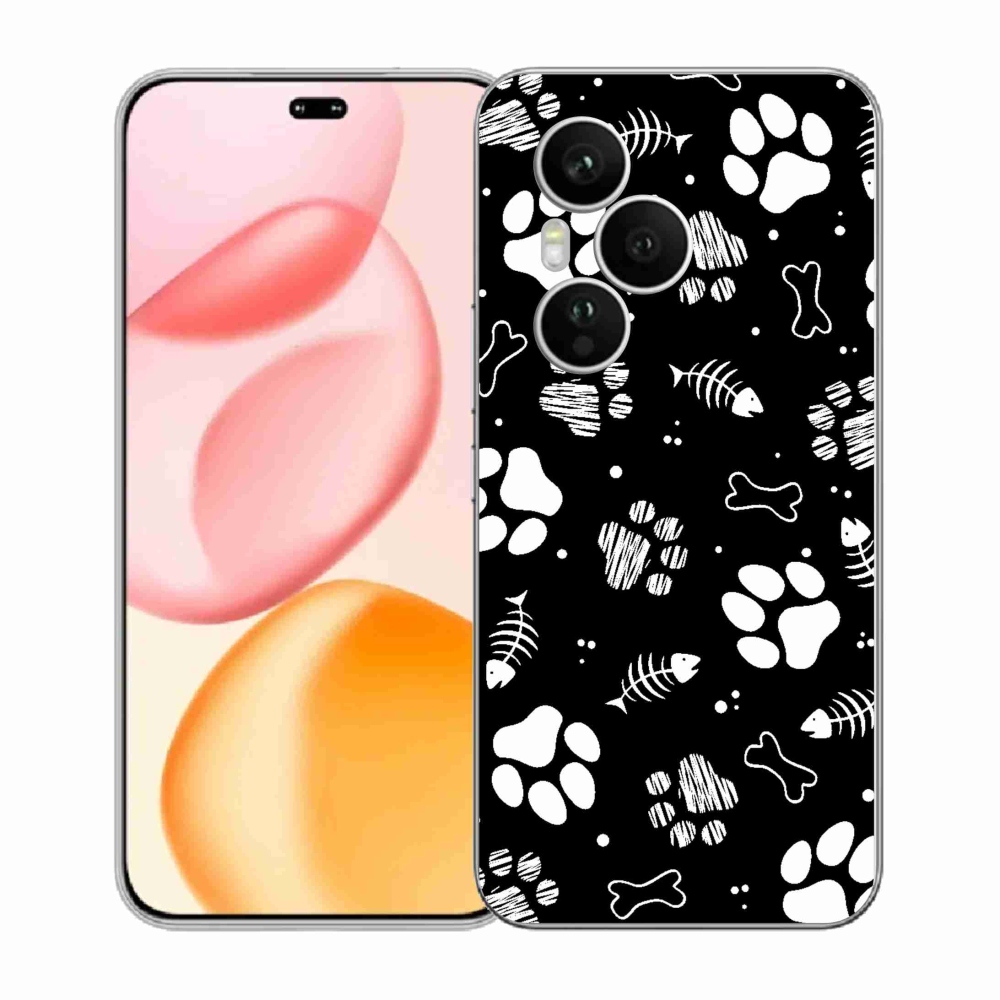 Gélový kryt mmCase na Honor 400 Pro - psie labky