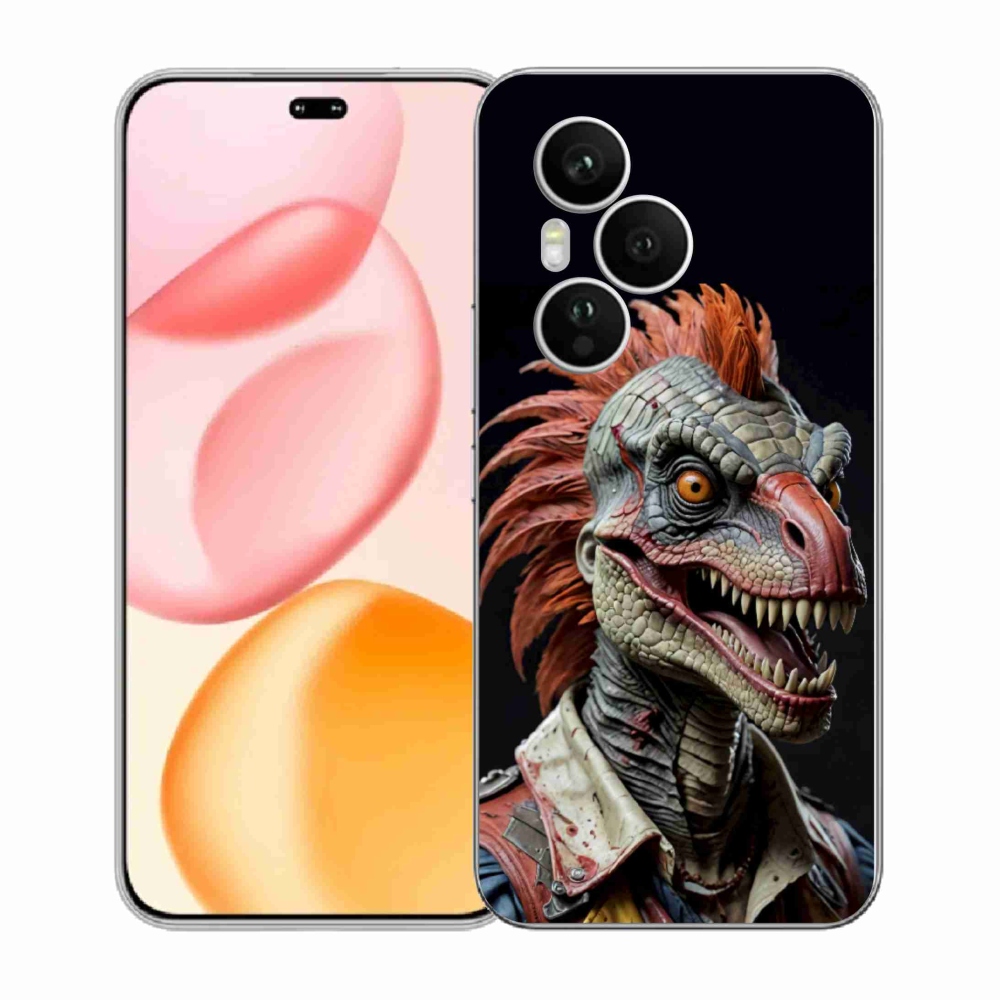 Gélový kryt mmCase na Honor 400 Pro - punk dinosaurus