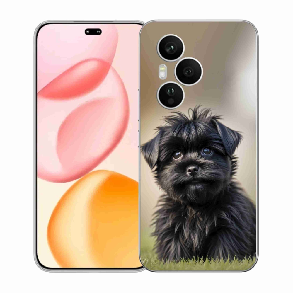 Gélový kryt mmCase na Honor 400 Pro - roztomilý čierny psík