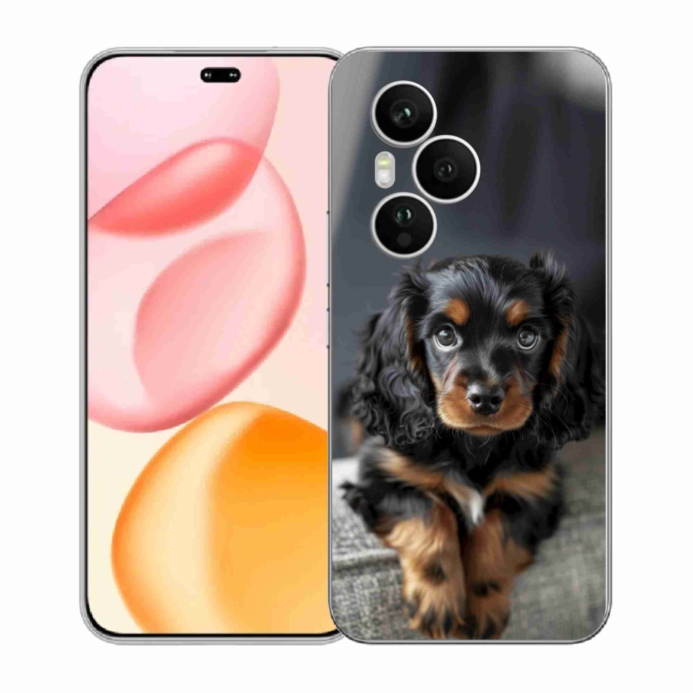 Gélový kryt mmCase na Honor 400 Pro - roztomilý dlhosrstý jazvečík