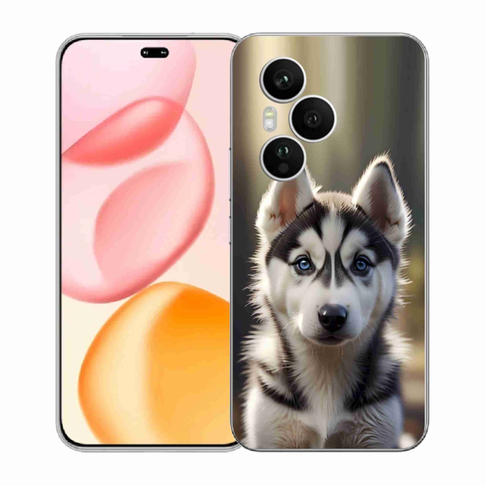 Gélový kryt mmCase na Honor 400 Pro - roztomilý sibírsky husky