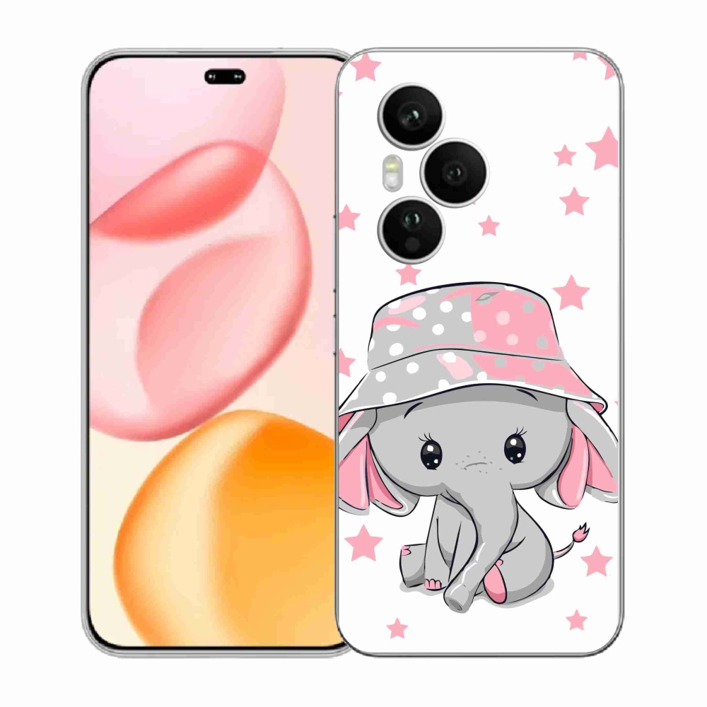 Gélový kryt mmCase na Honor 400 Pro - ružový slon