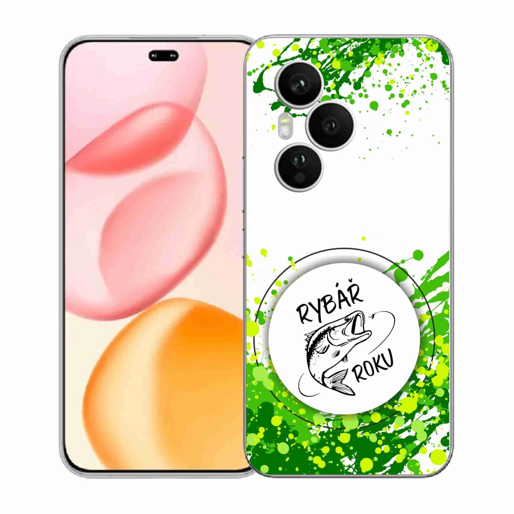 Gélový kryt mmCase na Honor 400 Pro - rybár roka biele pozadie
