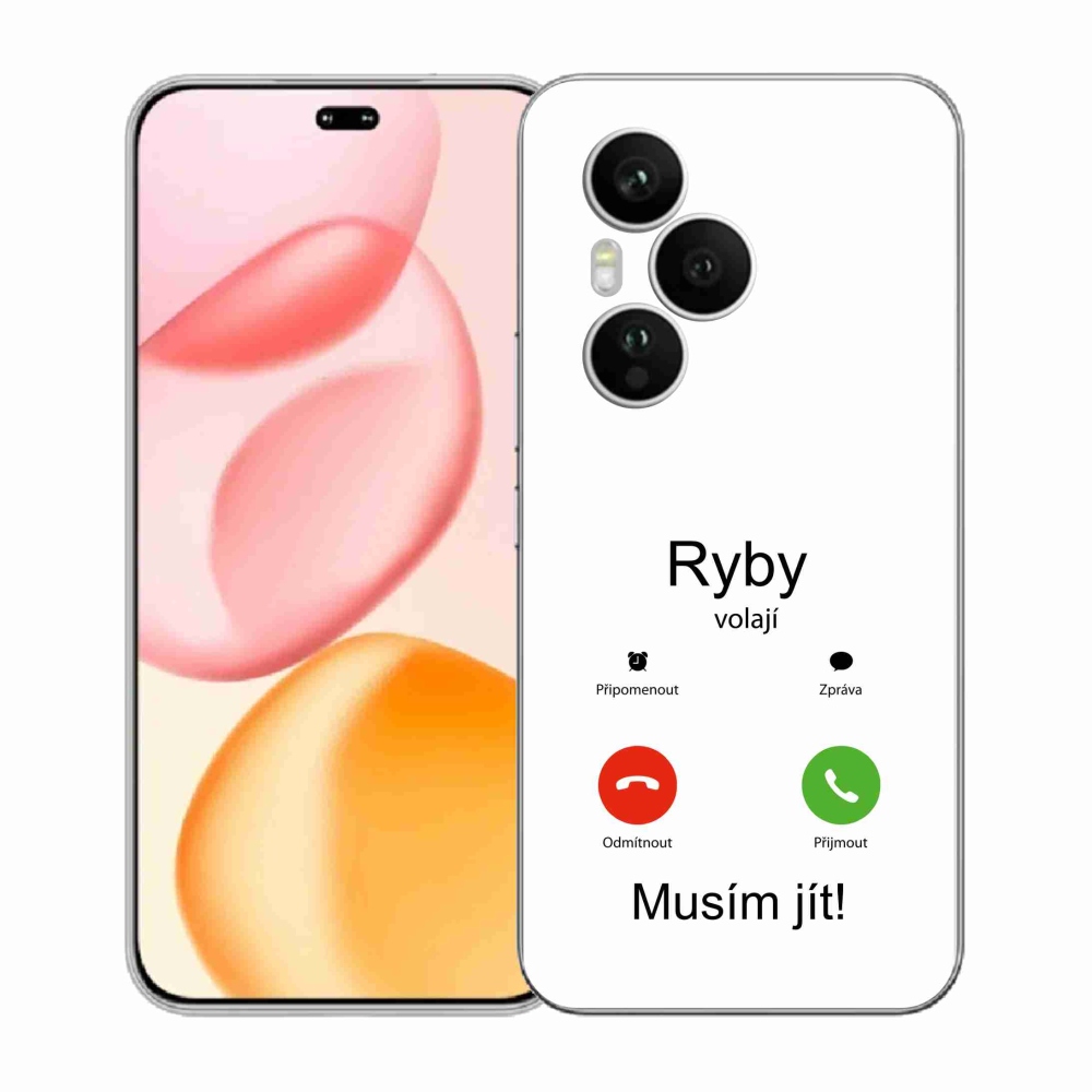 Gélový kryt mmCase na Honor 400 Pro - ryby volajú biele pozadie