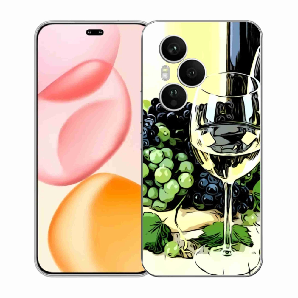 Gélový kryt mmCase na Honor 400 Pro - pohár vína