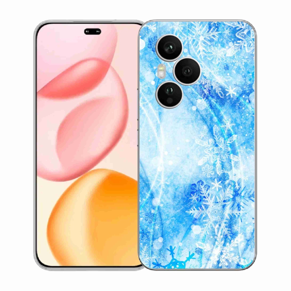 Gélový kryt mmCase na Honor 400 Pro - snehové vločky