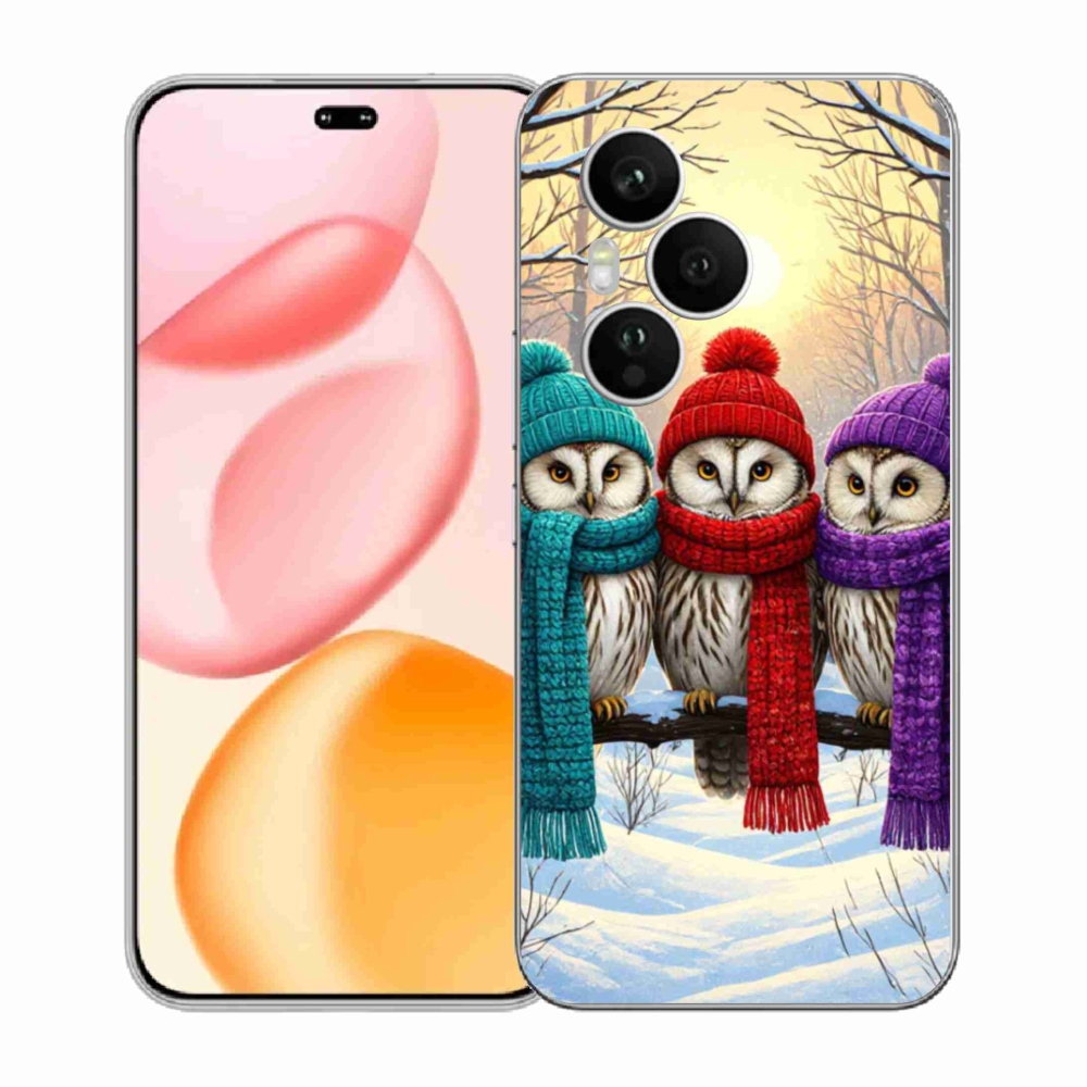 Gélový kryt mmCase na Honor 400 Pro - soví priatelia