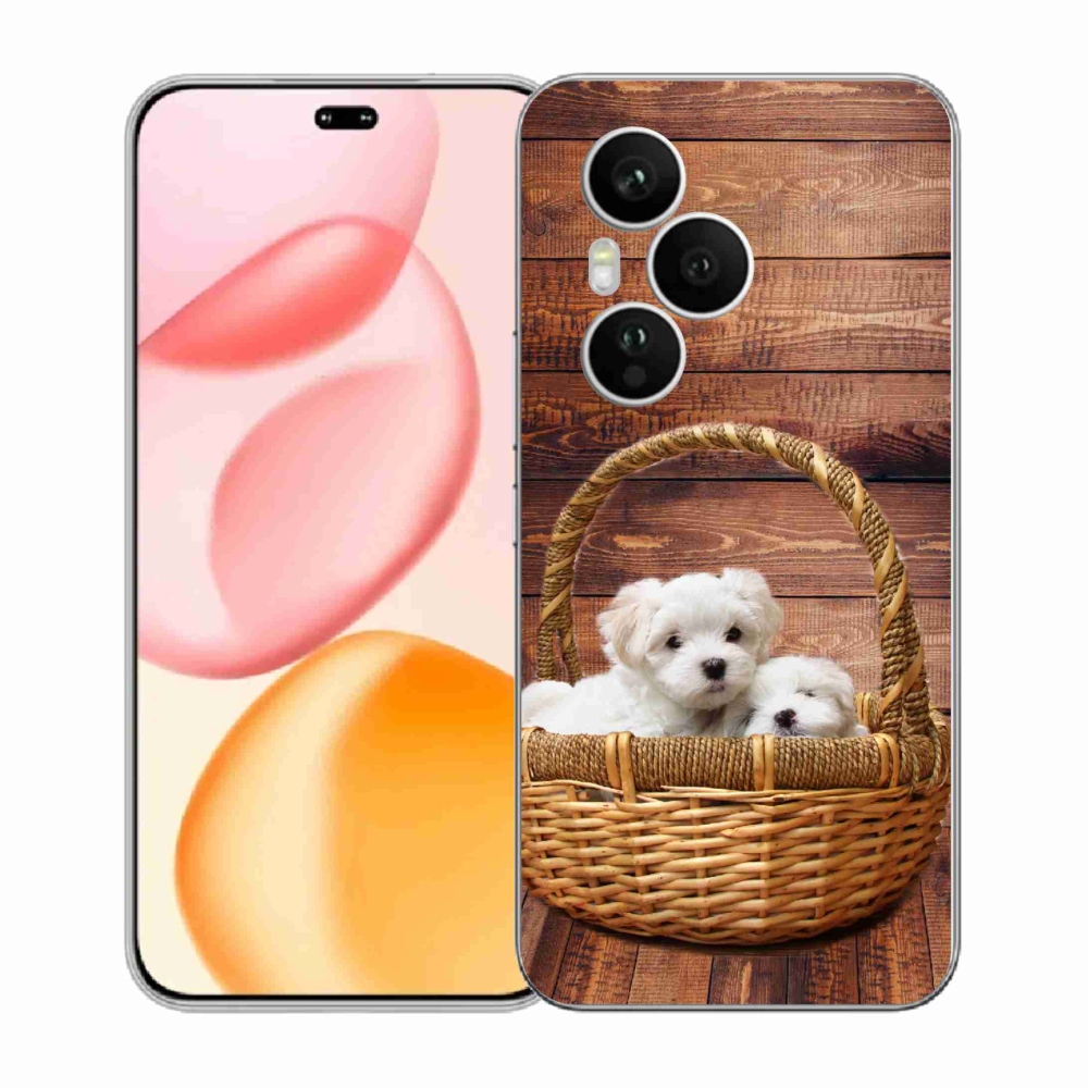 Gélový kryt mmCase na Honor 400 Pro - šteniatka