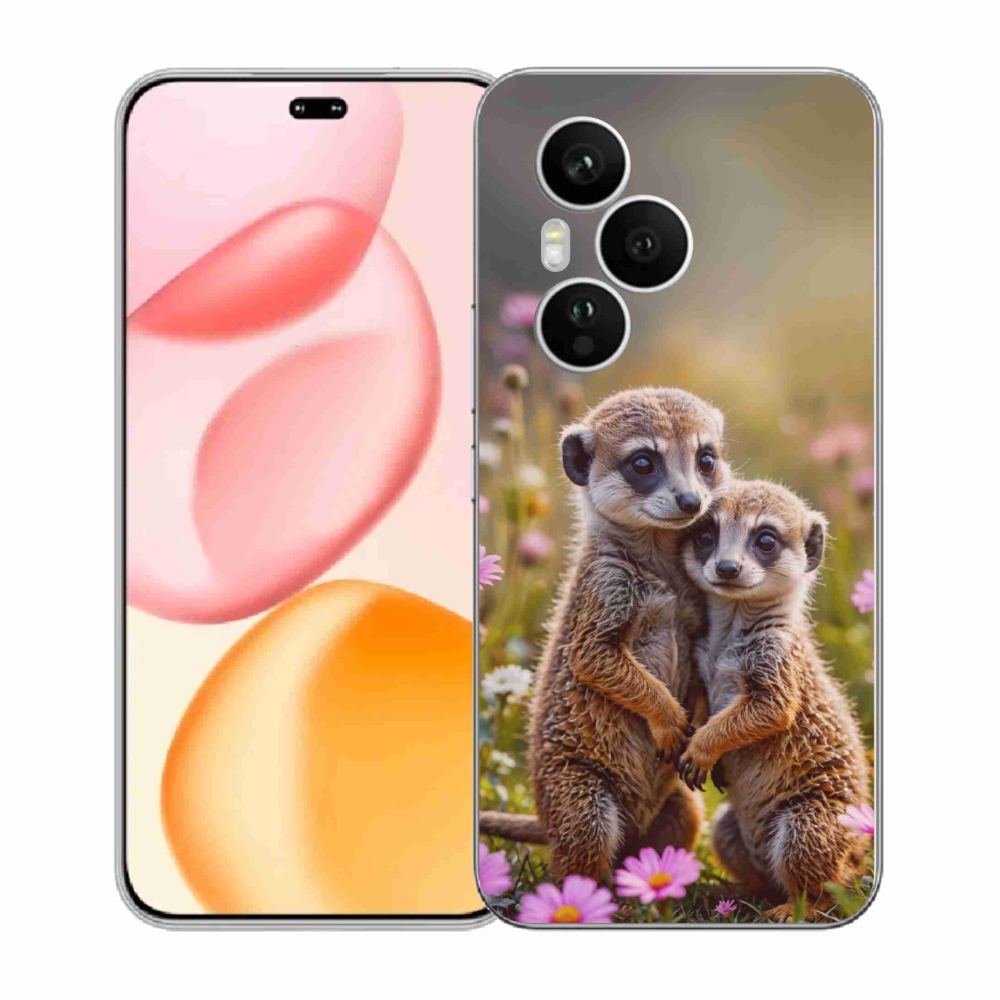 Gélový kryt mmCase na Honor 400 Pro - surikatí duo