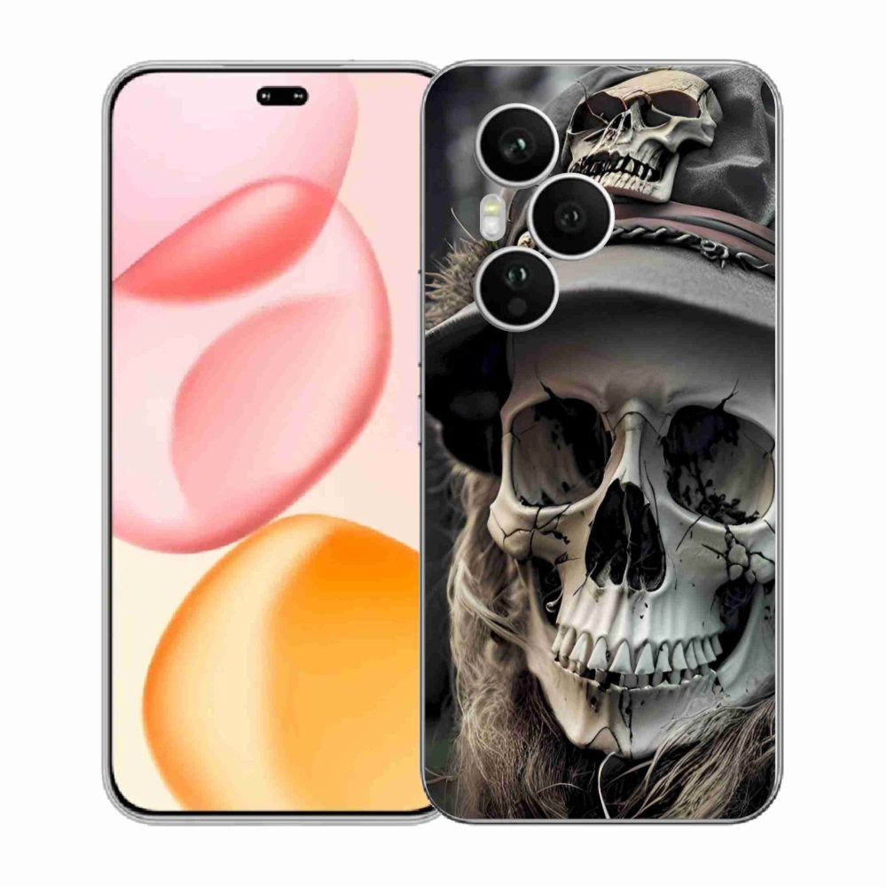Gélový kryt mmCase na Honor 400 Pro - temná lebka
