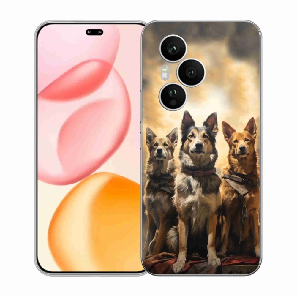 Gélový kryt mmCase na Honor 400 Pro - tri psy