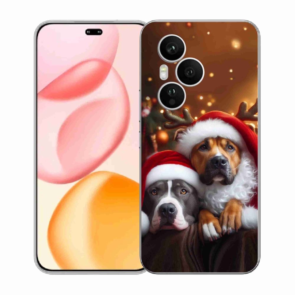 Gélový kryt mmCase na Honor 400 Pro - vianočné psy