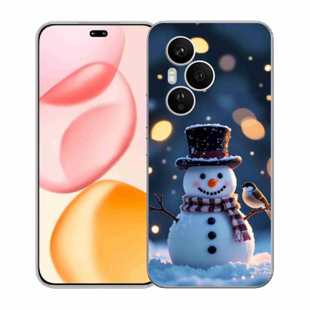 Gélový kryt mmCase na Honor 400 Pro - vianočný snehuliak