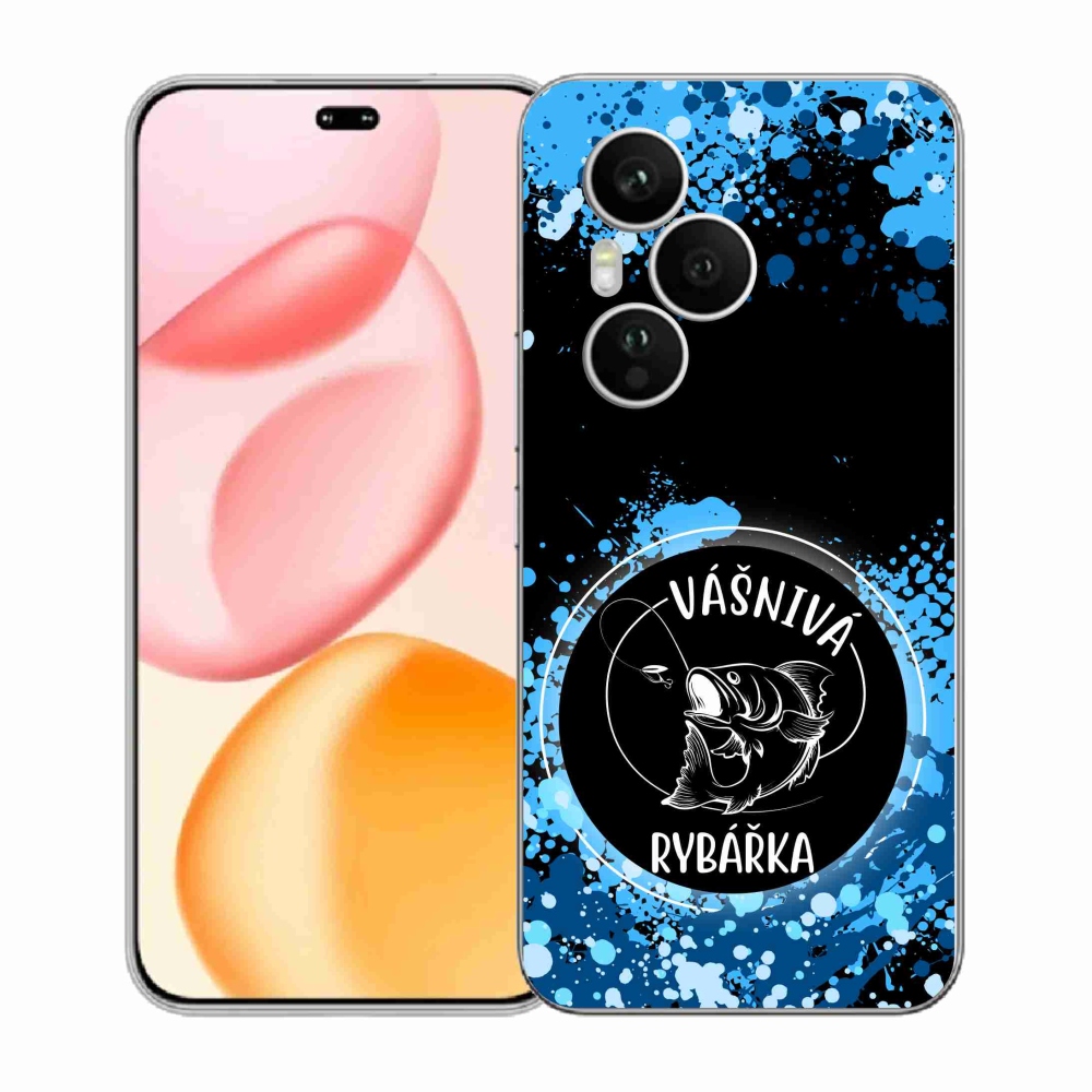 Gélový kryt mmCase na Honor 400 Pro - vášnivá rybárka čierne pozadie