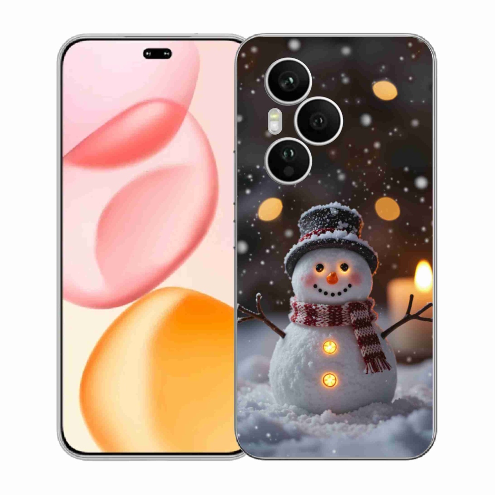 Gélový kryt mmCase na Honor 400 Pro - veselý snehuliak