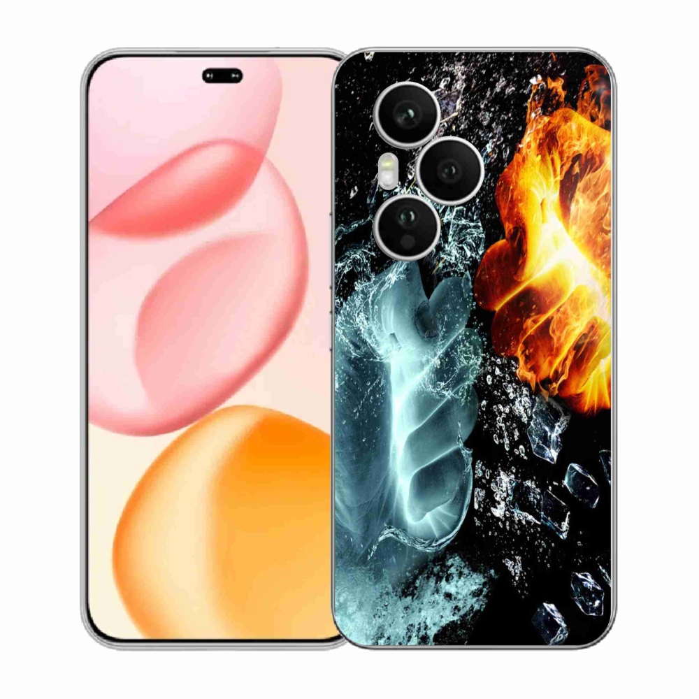 Gélový kryt mmCase na Honor 400 Pro - voda a oheň