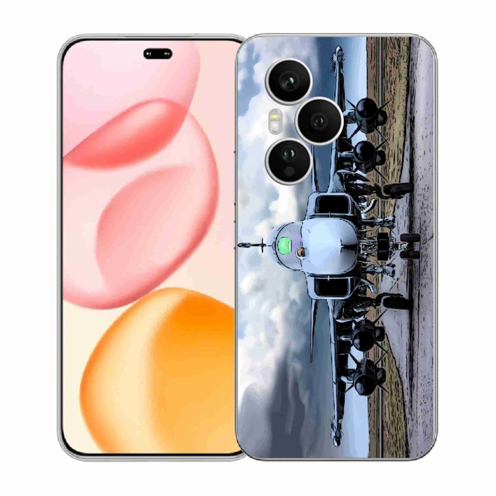 Gélový kryt mmCase na Honor 400 Pro - vojenské lietadlo