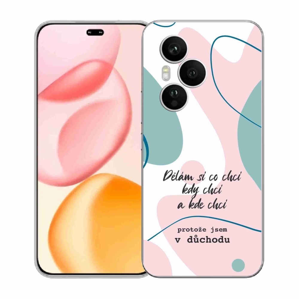 Gélový kryt mmCase na Honor 400 Pro - vtipný text 10 biele pozadie