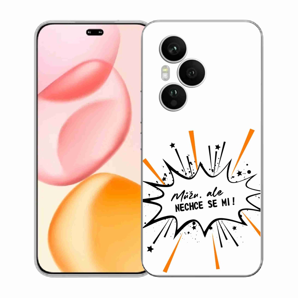 Gélový kryt mmCase na Honor 400 Pro - vtipný text 11 biele pozadie