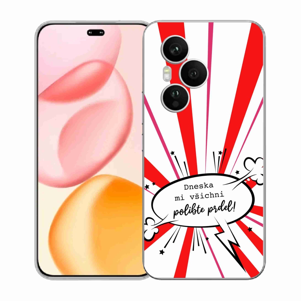 Gélový kryt mmCase na Honor 400 Pro - vtipný text 15 biele pozadie