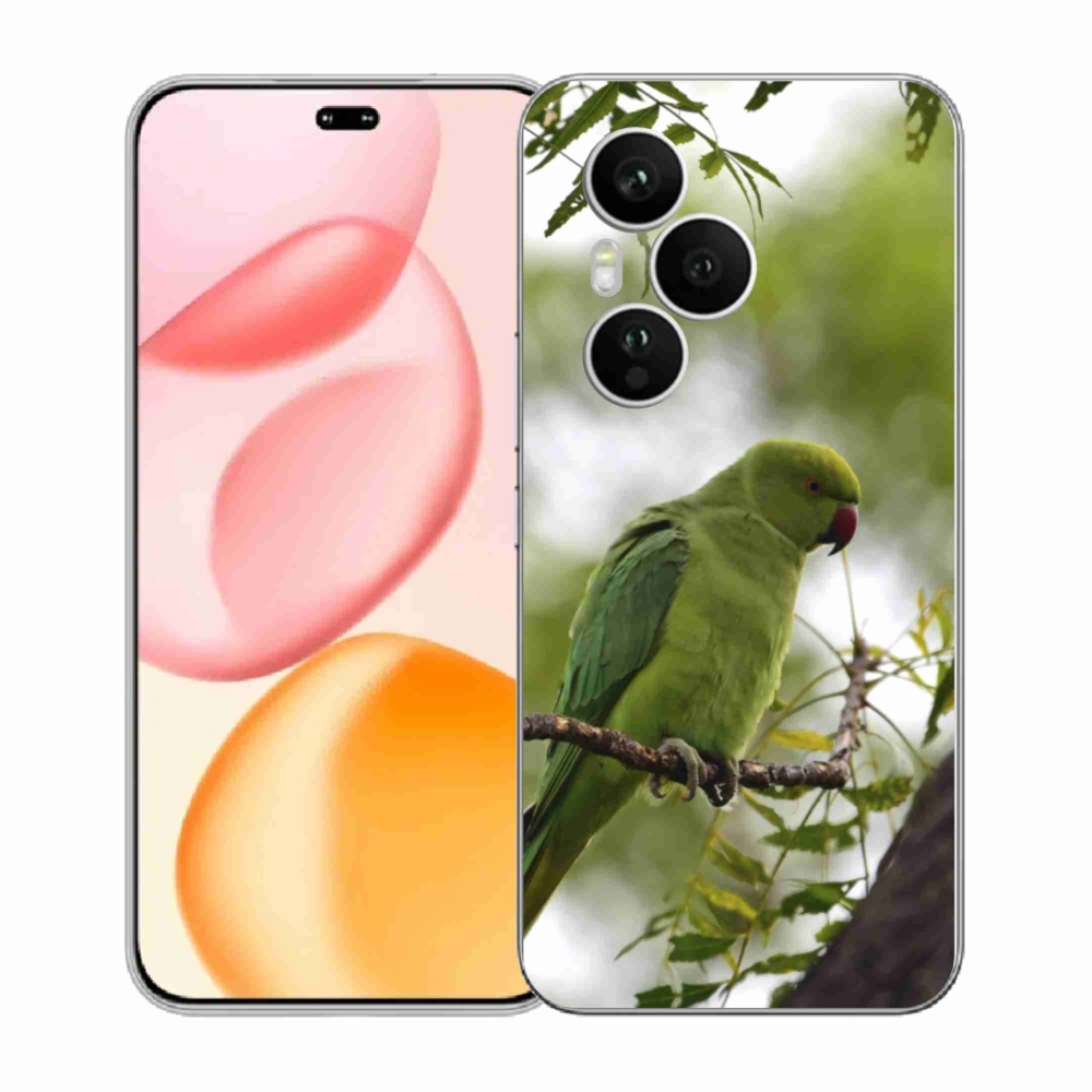 Gélový kryt mmCase na Honor 400 Pro - zelený papagáj