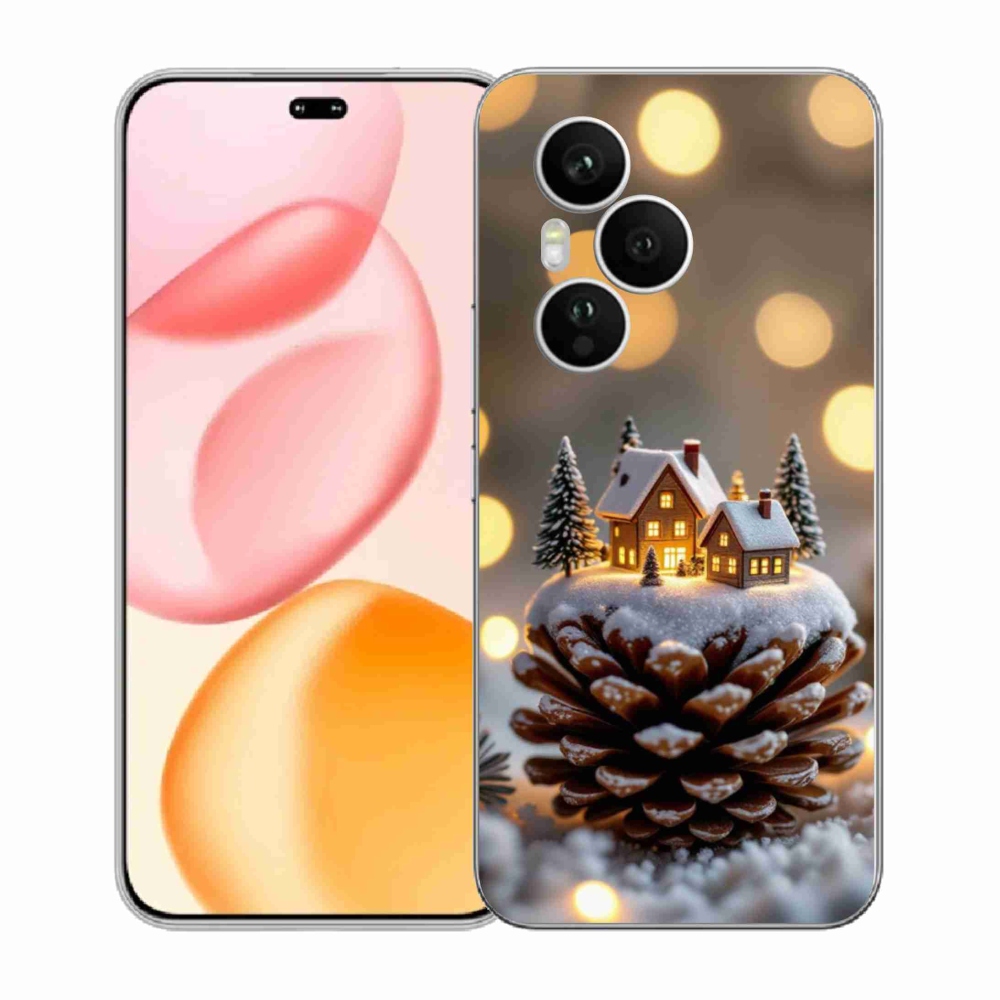 Gélový kryt mmCase na Honor 400 Pro - zimná dedinka