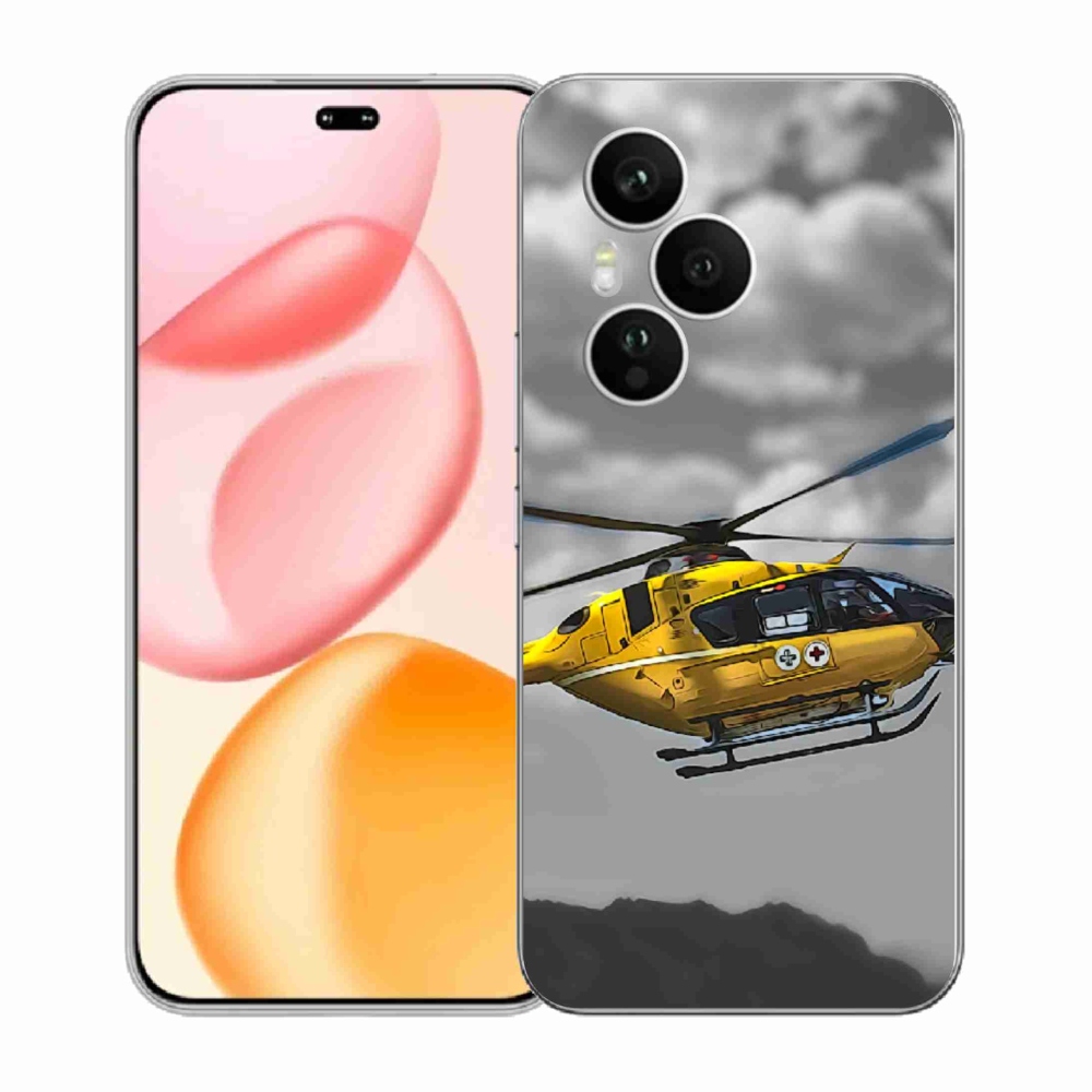 Gélový kryt mmCase na Honor 400 Pro - žltá helikoptéra