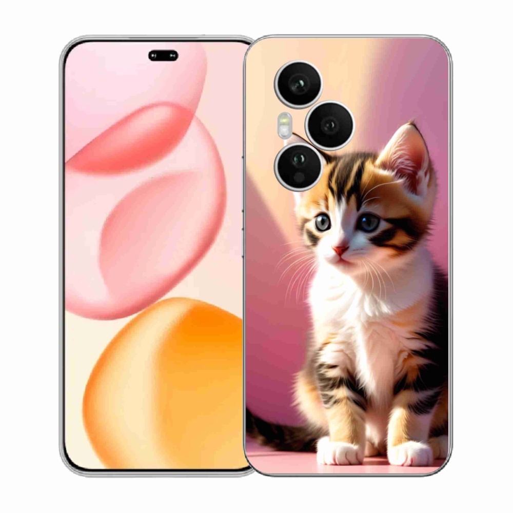 Gélový kryt mmCase na Honor 400 Pro - zvedavé mačiatko 2