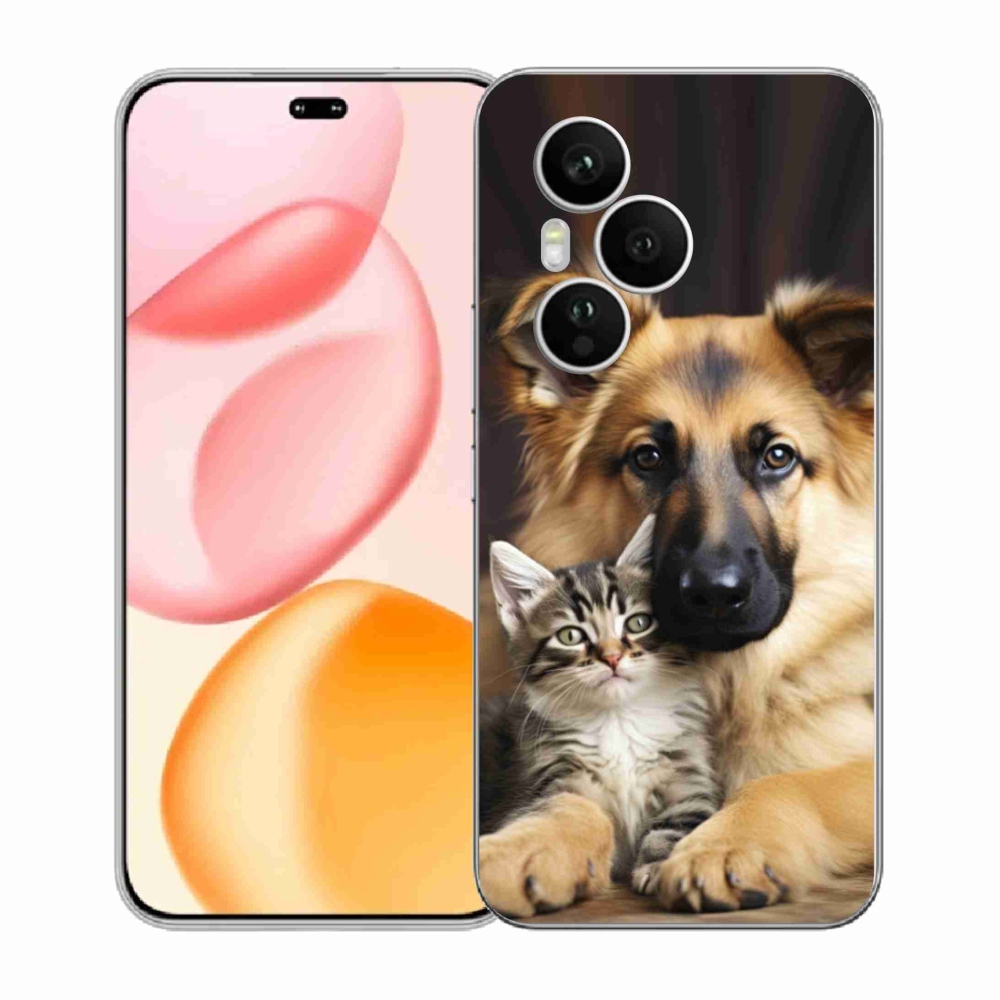 Gélový kryt mmCase na Honor 400 Pro - zvieracie priateľstvo