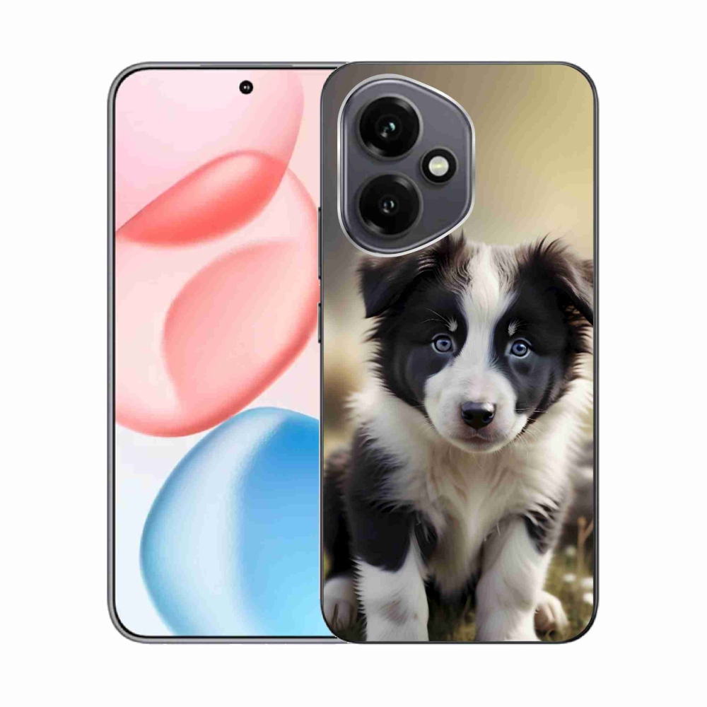 Gélový kryt mmCase na Honor 400 - roztomilá border kólia